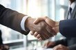 © Rafa Fernandez - closeup of handshake of business partners. AI Generative