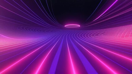 Aufkleber - Purple and black abstract background with lines and curves. Generative ai
