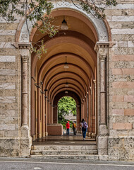 Wall Mural - Perugia small and narrow streets in the capitol of Umbria, Italy