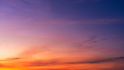 Wall Mural - sunset sky with clouds
