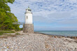 Taksensand Fyr, lighthouse on Danish Baltic Sea island of Als