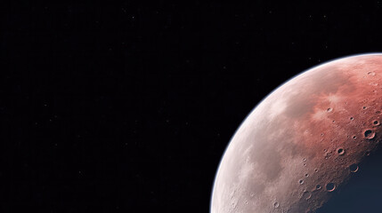 Wall Mural - moon created with generative ai technology