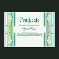 Wall Mural - vector abstract certificate of achievement