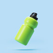 Sports bottle for water. Fitness inventory. 3d rendering.