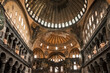 canvas print picture - the magnificence of the interior decorations of the Hagia Sophia mosque in Istanbul