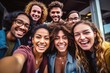© Adriana - Multiracial group of friends having fun together outdoors on city street- Young cheerful people walking hugging outside- Next gen z lifestyle concept-Smiling student enjoying vacation