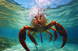  Lobster in the water. Lobster in the ocean.