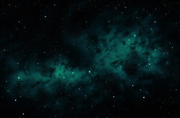 Wall Mural - wallpaper 4k of stars in the nebula, in the style of dark green and aquamarine, 8k, 4k, hd wallpaper
