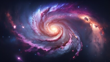 spiral galaxy in space