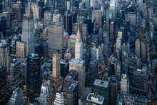 Aerial View Of Manhattan Midtown, New York City, USA