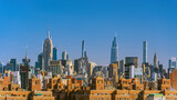 Fototapeta Miasta - Manhattan's skyline, cityscape of New York City