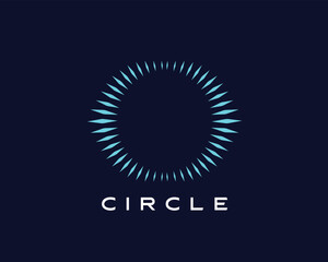 Vector luxury abstract circle letter O logo design template illustration