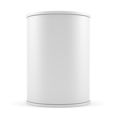 Poster - Blank advertising cylinder on white background. 3D illustration