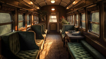 Luxurious And Classic Train Interior