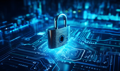 Futuristic Cyber Lock: Unleash the Mesmerizing Power of Digital Safeguarding