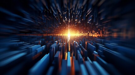 Wall Mural - abstract technology background of high speed global data transfer and ultra fast broadband - generat