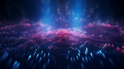 Wall Mural - abstract technology background with fiber optic network connections. hyper fast broadband for global