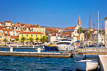 Wall Mural - Town of Milna waterfront view on Brac island, Dalmatia, Croatia