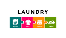 Laundry Set Logo Template Vector. Suitable For Business, Service Laundry, Cleaning And Design