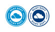 © Nickpd - Silky soft with cloud logo badge template. Suitable for information and product label