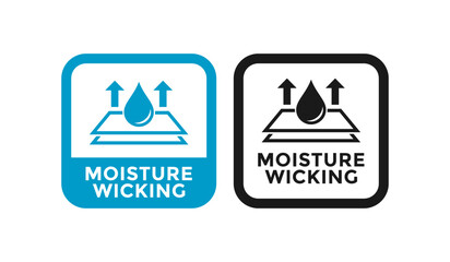 Wall Mural - Moisture wicking set badge logo template. Suitable for information and product label