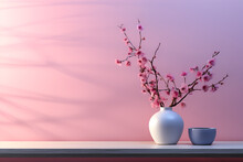 Cherry Blossom In A Vase