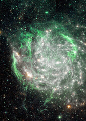 Wall Mural - star field in space a nebulae and a gas congestion. elements of this image furnished by nasa.