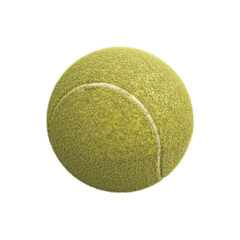 Wall Mural - 3d illustration of a tennis ball isolated on white background