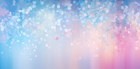 Wall Mural - light blue bokeh background with lights and stars in the form of a shaped canvas light white and lig