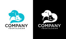 Creative Dog Doggy Animal Veterinary Sign Logo Design Template