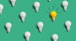 © Tierney - One out unique idea light bulb concept - Flat lay