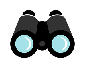 Binoculars, field glasses vector icon illustration