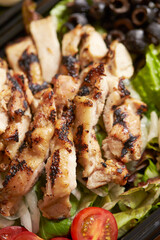 Poster - grilled chicken with vegetables