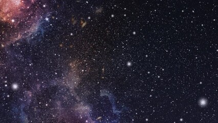 Wall Mural - beautiful view of an abstract starry colorful galaxy sky background