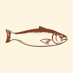 Canvas Print - Marine Delights - Fish Vector Illustration