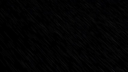 Wall Mural - 3d rendered animation of heavy rainfall isolated on the empty black background