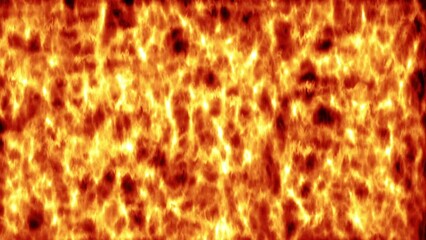 Wall Mural - 3d rendered animation of full-screen burning flames isolated on the empty background