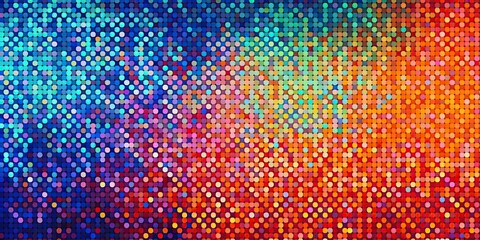 Wall Mural - AI Generated. AI Generative. Geometric abstract random pixel dot decoration texture background. Used for graphic or web design. Graphic Art