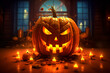 halloween pumpkin, Scary Jack O Lantern
