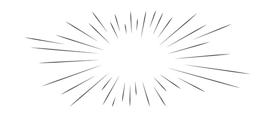 comic action lines.manga speed effect frame. cartoon boom,bang,radial burst.vector isolated illustra