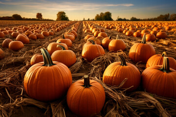 Pumpkin patch fall autumn season