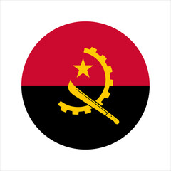 Angola flag simple illustration for independence day or election