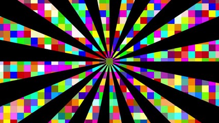 Wall Mural - Colorful grid streaks motion graphics background