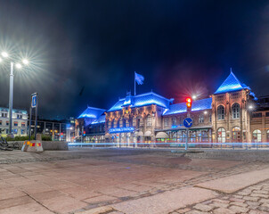 Gothenburg Central Station at night