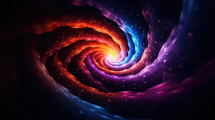Wall Mural - abstract spiral galaxy