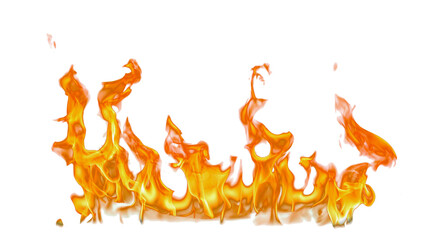 Aufkleber - Fire flame on transparent background isolated png..