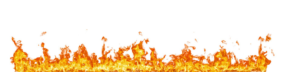Aufkleber - Fire flame on transparent background isolated png..