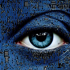 Wall Mural - eye on code