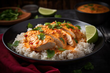 Thai Red Curry Chicken Breast Generative AI Technology