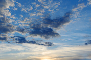 Wall Mural - beautiful cloudy sky. cloudy sky as abstract background